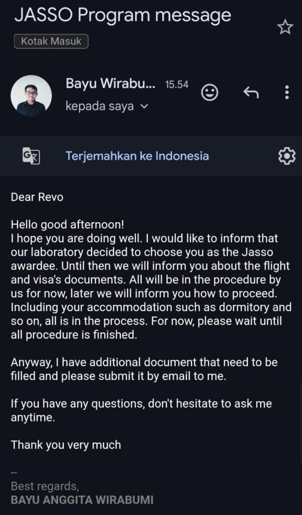 Jasso Scholarship