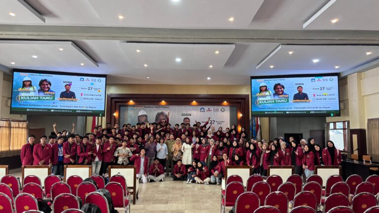 Forestry Policy Forum: Program Studi Kehutanan UMM Bahas Update Kebijakan Hutan Jawa